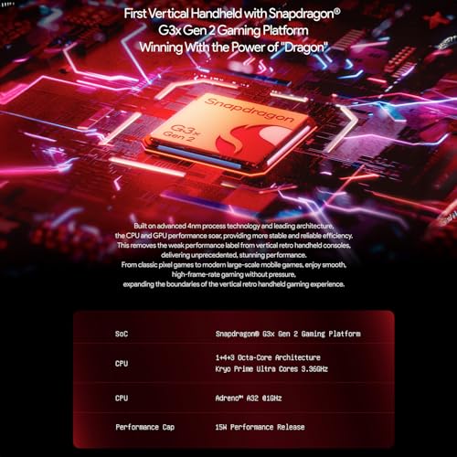 Image of AYANEO Pocket DMG: Handheld Gaming Console with 3.92 inch OLED Display, 16GB RAM, 512GB Storage, Wi-Fi 6, Bluetooth 5.3, Snapdragon G3x Gen 2, Android 13, 6000mAh Battery