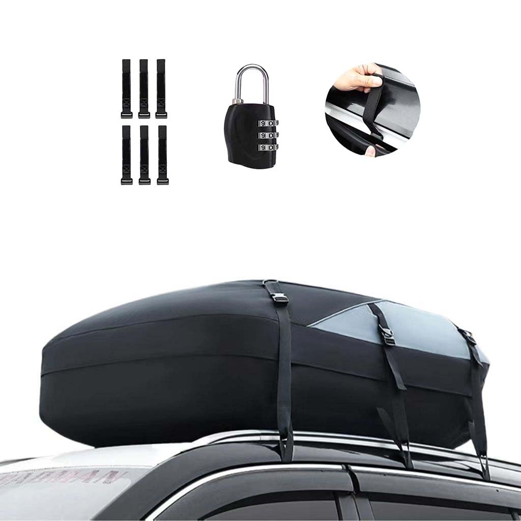 Box da Tetto Auto per Grand Cherokee 2017-2025, Pieghevole Impermeabile Borsa da Tetto Borsa Portapacchi Tetto Bagaglio da Tetto Accessorio,A-Small