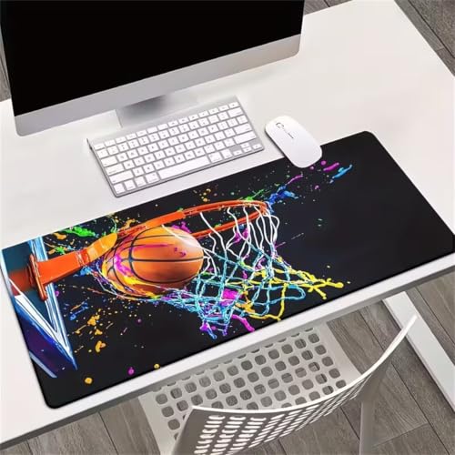 Mouse pad gaming XXL de baloncesto: el accesorio duradero ideal para jugadores de PC