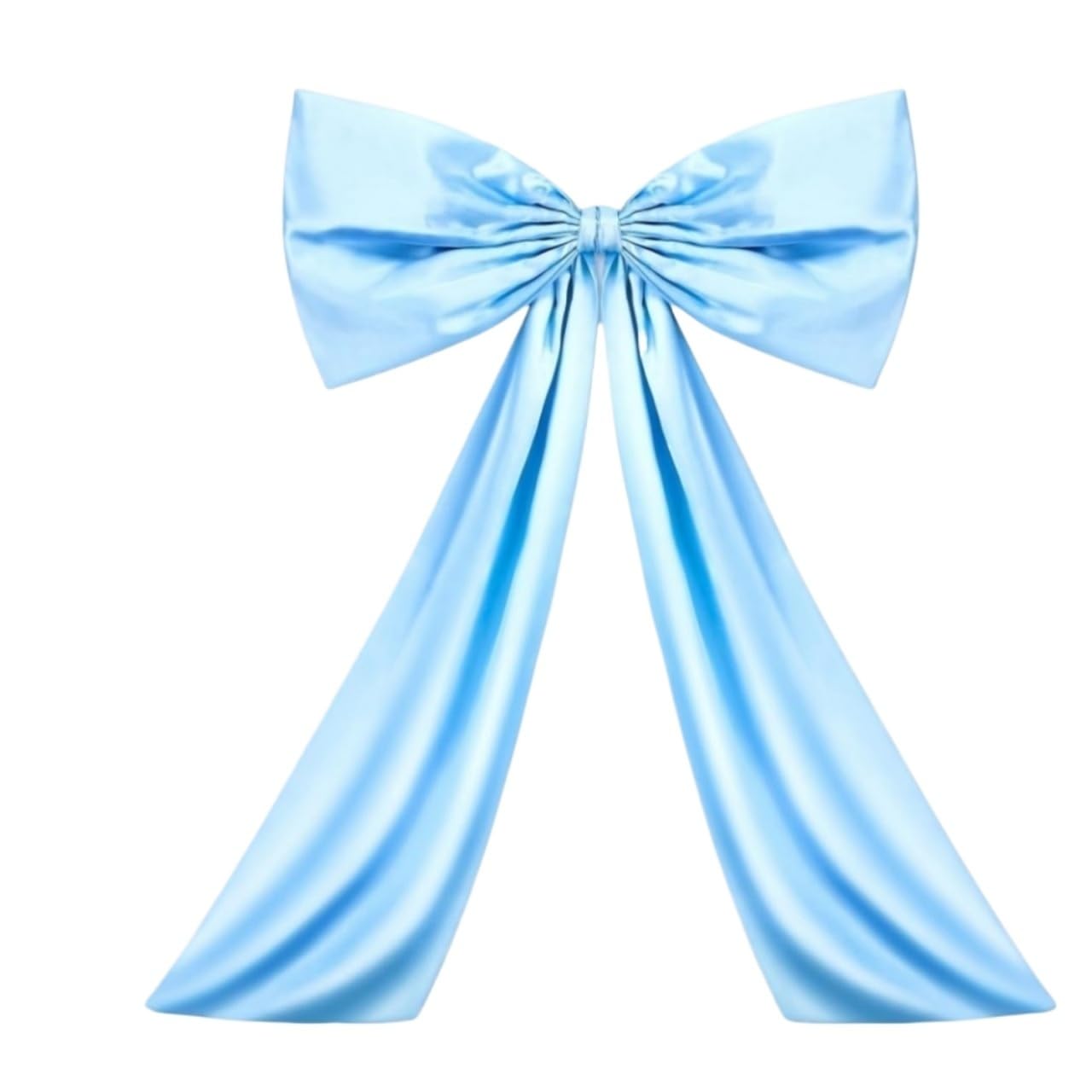 MFESFCS Giant Bow Decorations Fashion Satin Ribbon Big Coquette Bow Hanging Large Giant Bowknot Bow Decoration Birthday Party(Blue)