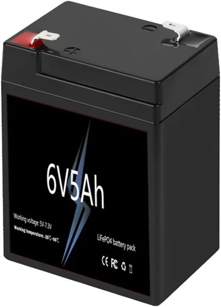 LiFePO4 Battery Pack 6V 5Ah8Ah10Ah12Ah20Ah For Children's Electric Toy Car Motorcycle Baby Stroller Battery(6V5Ah)