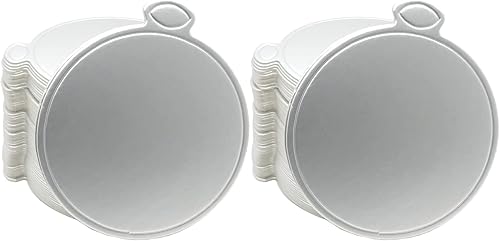 Miniatura 7 de 100 mini tablas para tartas, cartón redondo de 3.1 pulgadas, base de magdalena de mousse para postre de pastel, color plateado