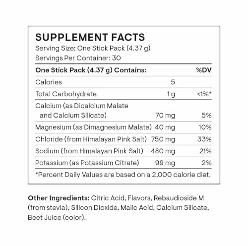 image for THORNE - Daily Electrolytes - Zero Sugar & Low-Calorie Electrolyte Pow