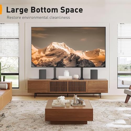 Image of Perlegear Universal TV Stand Legs for Most 37-86 90 Inch TVs up to 150 lbs, Height Adjustable TV Legs Replacement Suitable for Soundbar, Table Top Stand Base Max VESA 800 x 500mm, PGTVS20