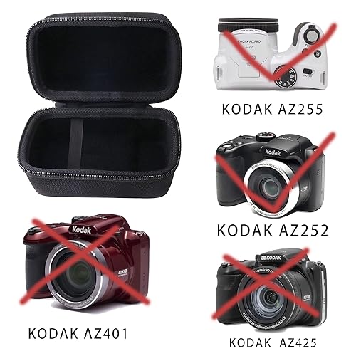 Estuche rígido EVA compatible con Kodak PIXPRO AZ255/AZ252 miniatura 4
