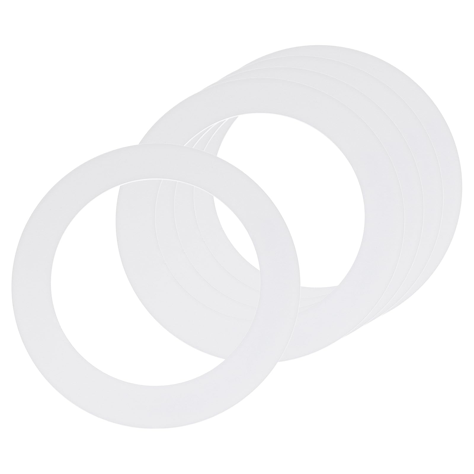 sourcing map Goof Ring for 6" Recessed Light 6.3"ID 8.7"OD Matte White 5Pcs