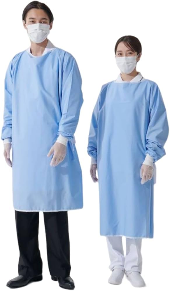 Reusable Washable Reusable Gown Blue 1