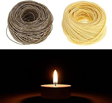 Amazon キャンドル芯 蝋燭芯 キャンドルウィック 61m 1 2mm 天然蜜蝋 有機麻 ロウソク作り ワックスコード 麻コード 安全無毒 フリー裁断可 Diy オイルランプ 実用 1 Zerodis 仏前ろうそく