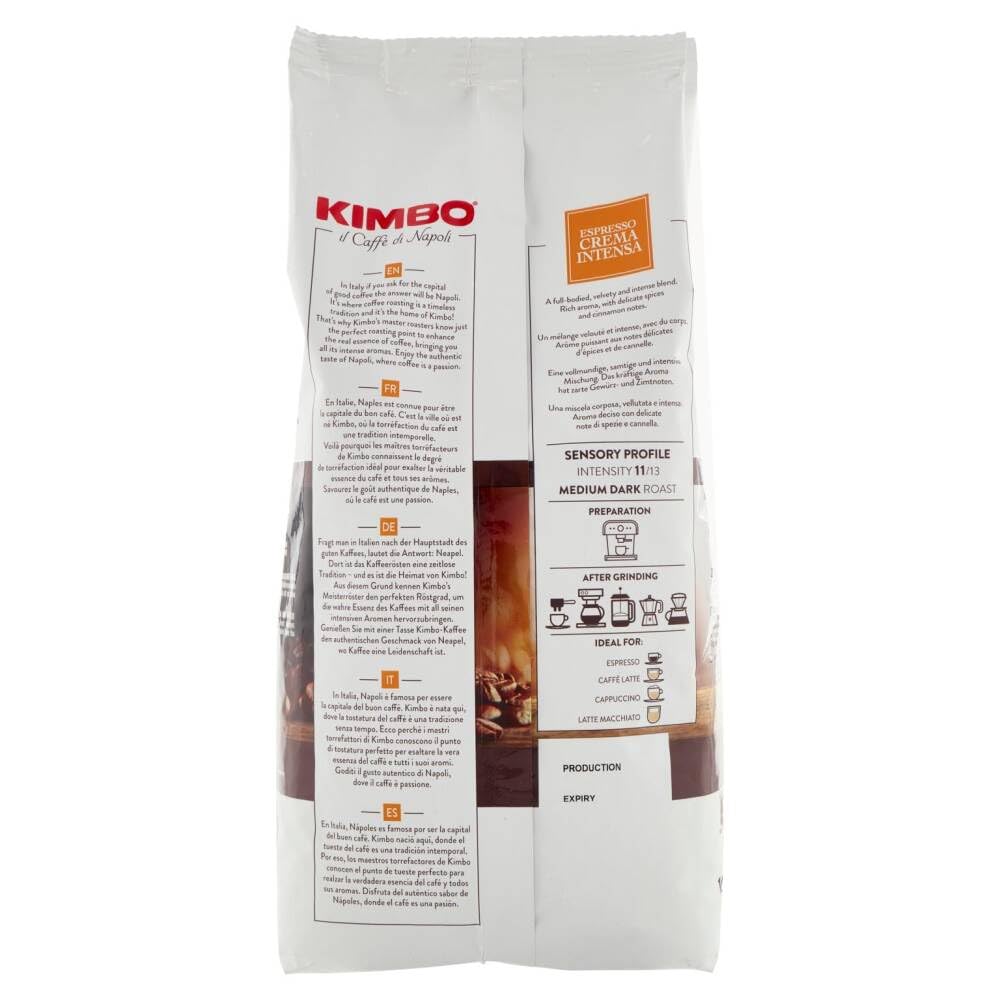 Set Degustazione Caffè Kimbo in grani: Classico, Espresso Napoli e Crema Intensa 1 kg x 3