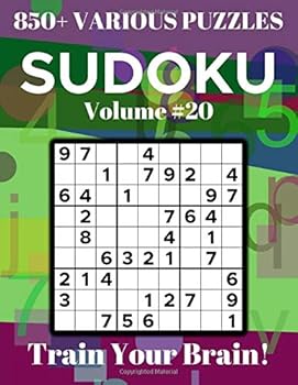 Paperback Sudoku 850+ Various Puzzles Volume 20: Train Your Brain! [Large Print] Book