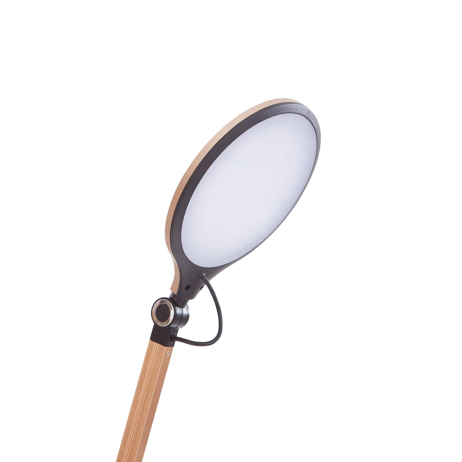 Lindby LED Tischlampe Nyxaris dimmbar (Modern) in Gold/Messing (1 flammig,) - Tischleuchte Schreibtischlampe Nachttischlampe Arbeitszimmerleuchte