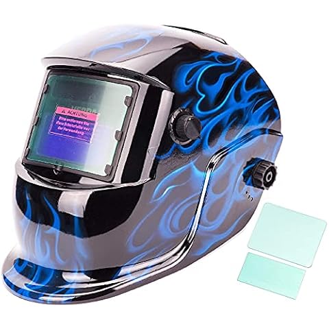 Automatik Schweißhelm + Solarzellen inkl.2 Vorsatzscheiben Schweißschirm (864) Cover