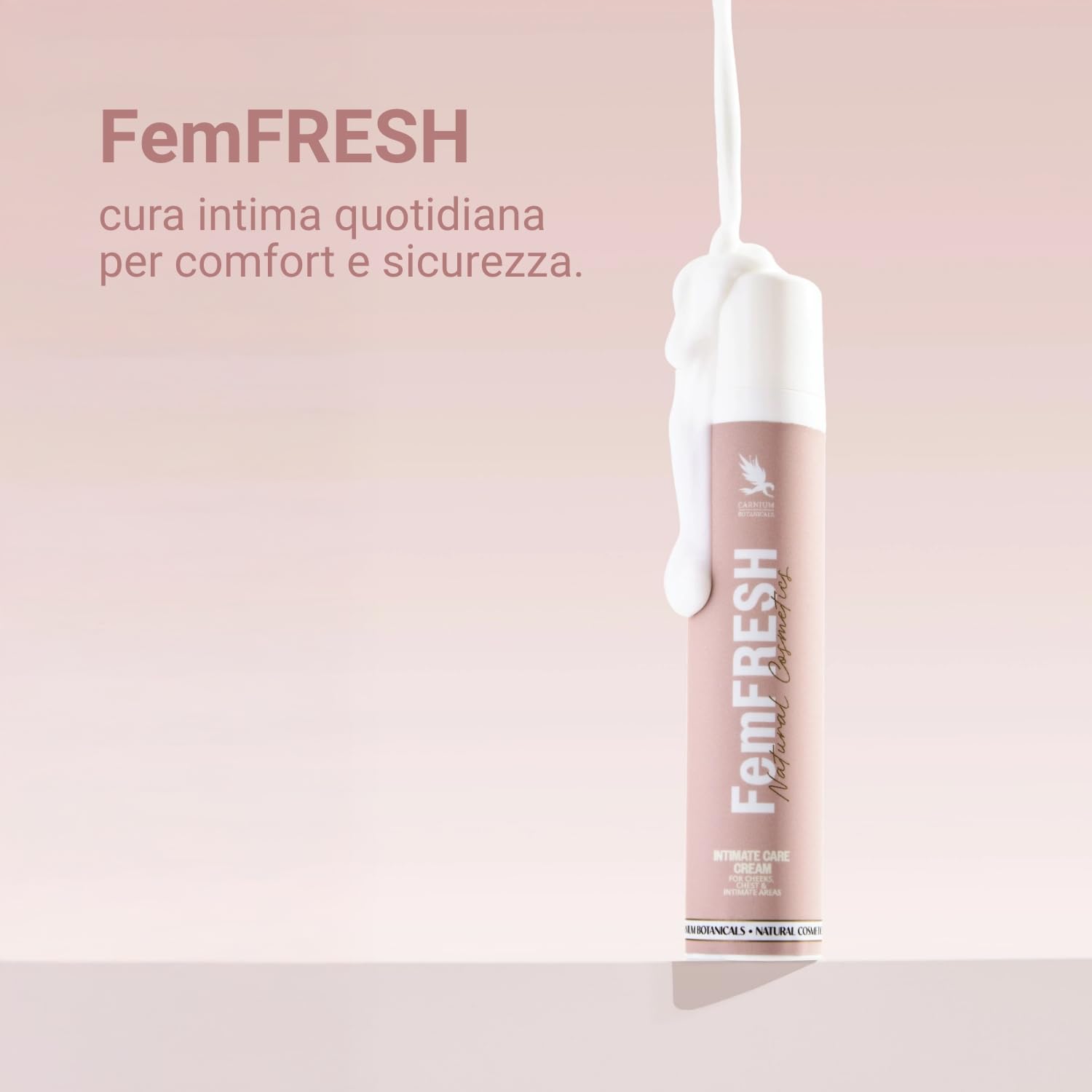 Carnium Botanicals FemFRESH – Crema Lenitiva, 50ml | Igiene Intima Donna, Acido Ialuronico, Niacinamide, Aloe Vera, Crema Post Depilazione, Idratante e Delicata