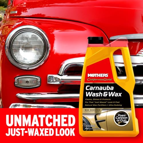 Mothers California Gold Carnauba Wash & Wax, 64 oz. (05674) | Cleans, Shines & Protects, Gentle, pH Balanced, Ultra-Sudsy, Spot-Free, Brilliant Finish, Won't Strip Wax or Ceramic - Image 3