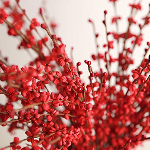 Dolicer Artificial Flowers Artificial Jasmine Flowers Fake Flower For Wedding Diy Floral Art Plant Home Office Party Yard Decoration (Red, Pack Of 10) #TOP2