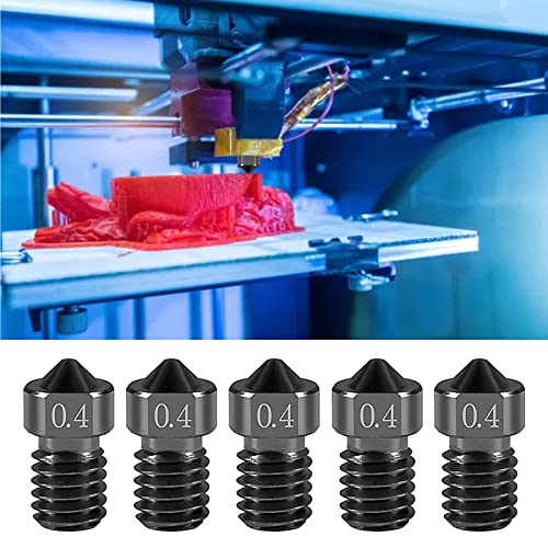 10 pcs Extruder Nozzles for V6 3D Printer High Temperature Hardened Steel Nozzle 0.4mm/1.75mm, Compatible with Makerbot, Prusa i3, Anet8,E3D - Image 4