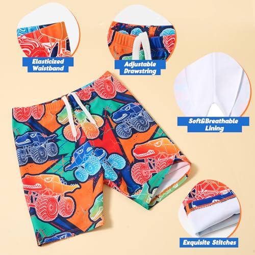 Image of Kids Swimsuit Boys Two Pieces Shark Swimsuit Toddler Rash Guard and Trunk