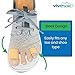 ViveSole Toe Sleeves Tubes (6 Pack) - Spacers & Separators for Women - Hammer Toe Straightener - Foot Blister Protectors & Relief - Finger Splints for Corn, Overlapping Toes - Toe Covers for Calluses