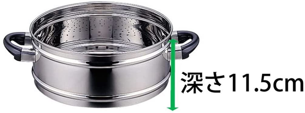 美品 3層鋼鍋 28cm OJ-19-1S 宮崎製作所 オブジェ　2段蒸し器 美品 3層鋼鍋 28cm OJ-19-1S 宮崎製作所 オブジェ 2段蒸し器