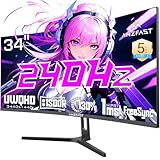 AMZG34C5Q Pro 34インチ ゲーミングモニター 240Hz 曲面ウルトラワイド