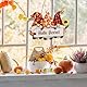 Hallo Herbst Anhänger Holz Willkommen Bastelset Bunte bemalt Holzbastelset Thanksgiving Herbstdeko zum Basteln Deko Hänger Dekoration Fensterhänger mit Schnur zum Aufhängen Erntedankfest