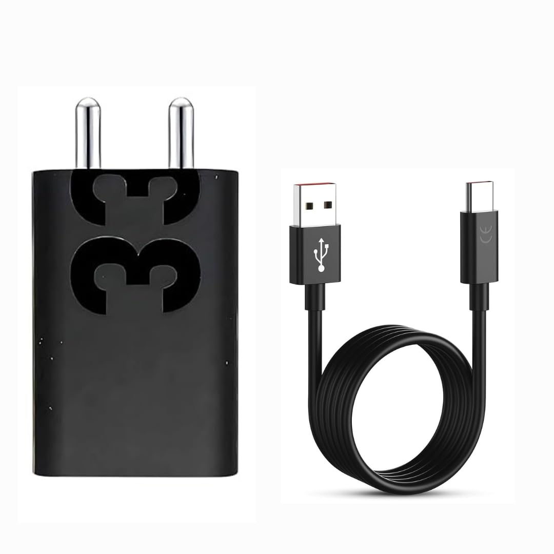 Original 33W Turbo Power Charger with Type C Cable Compatible for Motorola G Series/Edge 30/30 Fusion/30 Pro/G82/G84/G45 (Black)-image-19
