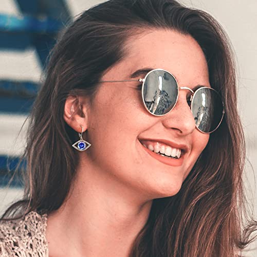 Evil Eye Earrings 925 Sterling Silver Evil Eye Dangle Earrings For Women Cute Eye Huggie Earrings Ojo Earrings Amulet Evil Eye Stud Earrings Swarovski Crystal Evil Eye Hoop Earrings Pretty Large Evil Eye Dainty Earrings Charm Third Eye Earrings Pendientes Nazar Delicate Evil Eye Protection Earrings Devil Eye Mal De Ojo Earrings All Seeing Eye Stuff Spiritual Good Luck Evil Eye Accessories #TOP5