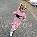 WESIDOM Kids Girl Clothes Two Piece Outfits Leopard Crew Neck Sweatshirts Jogger Sweatpants Fashion Girls Tracksuit Activewear 6-7T