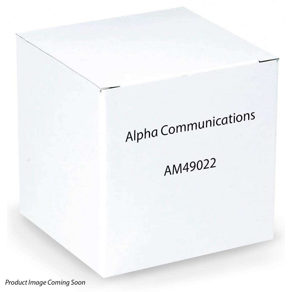 Alpha Communications AM490/22 22-Button Nameholder Module, Aluminum Construction; Use with OF190 Series Flush Frame or OF190S Series Surface Frame; No Speaker; Metal Buttons