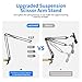 Neewer Adjustable Desktop Clamp Suspension Boom Scissor Arm Stand Holder for Logitech Webcam C922 C930e C930 C920 C615, 360 Degree Rotation Swivel Mount, Load up to 2.2 pounds/1 kilogram (NW-39)