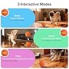 JEISOTHB Interactive Dog Toys Dog Ball, Durable E-TPU Material,3 Play Modes with Colorful Lights, Automatic Moving, Bouncing and Rotating for Medium and Large Dogs Indoor & Outdoor (Orange) #1