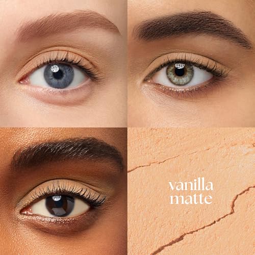 Image of Julep Eyeshadow 101 Cream-to-Powder Waterproof Shadow Stick - Vanilla Matte - Long-Lasting, Crease-Proof, Light-Beige Matte Cream Eyeshadow with Built-in Smudger