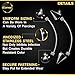 NIUSIMAN Eyebrow Piercing Jewelry Surgical Steel Curved Barbell Tiny Eyebrow Ring Vertical Labret Lip Jewelry Ear Rook Helix Conch Daith For Women Men 16g 6mm/8mm/10mm/12mm