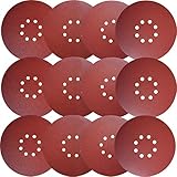 Sackorange 30 PCS 9-Inch 8-Hole Hook-and-Loop Sanding Discs Sander Paper for Drywall Sander(5 Each...