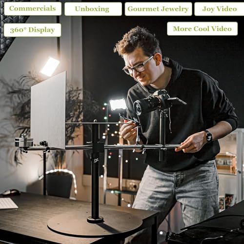 Image of 360 Degree Spinner Rotating Camera Slider,Video Equipment, for Product Shooting, Photography, Video