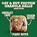 Nature Valley Oat and Nut Protein Granola Balls, Peanut Butter and Chocolate Chip, Protein Snacks, 7.94 oz