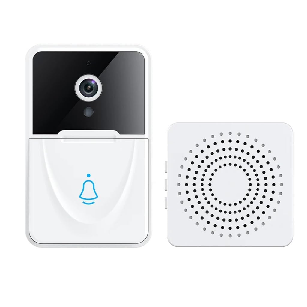 Sonnette sans fil avec vision nocturne et interphone vidéo pour surveillance maison