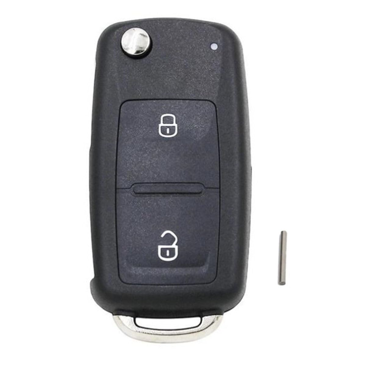 ECSiNG Guscio Di Ricambio Per Chiave Telecomando A 5 Pulsanti Compatibile Con VW Transporter T5/Transporter T6/Sharan Compatibile Con Seat Alhambra Custodia Per Chiave Auto A 5 Pulsanti