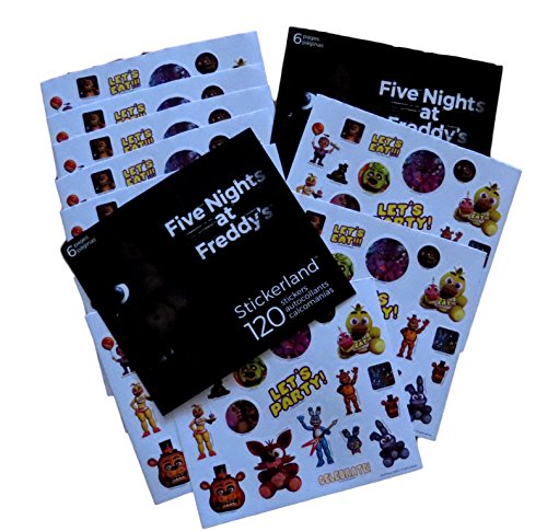 Five Nights at Freddy's Party Favors - Bundle of 12 Sheets 240+ Stickers!