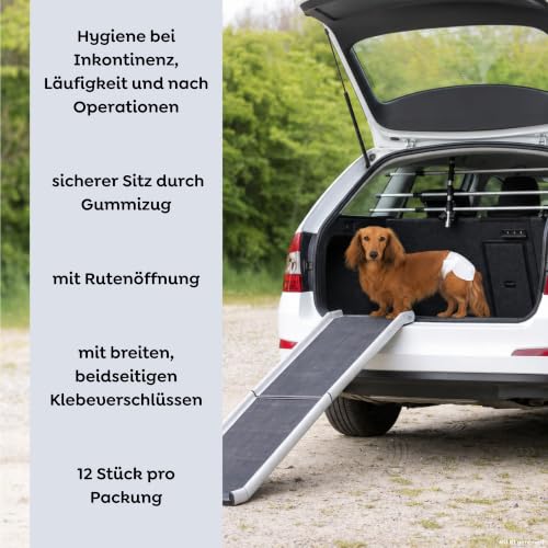 TRIXIE Hundewindeln für Hündinnen Gr. XS–S, 12 St., 20–28 cm Taillenumfang