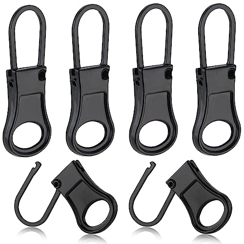 6 Stück Reißverschluss Zipper für Reißverschluss Anhänger Universal Metall Reissverschluss Zipper Ersatz Reissverschluss Reparatur Set für Kleidung Koffer Rucksäcke