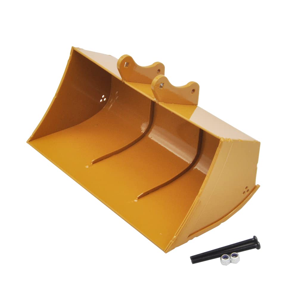 RC-Zubehör for HUINA 1550/1580/ 1592/1594/ 1593 Große Schaufel Metall Grabenräumung for 1/14 RC Bagger Breite Schaufel Zubehör(Big Bucket)