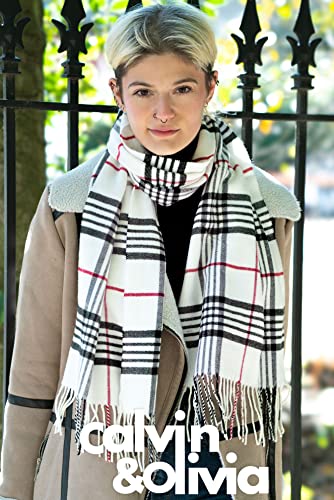 Image of CALVIN & OLIVIA Lightweight Ultra-Soft Scarf - Perfect Holiday Gift for Men & Women