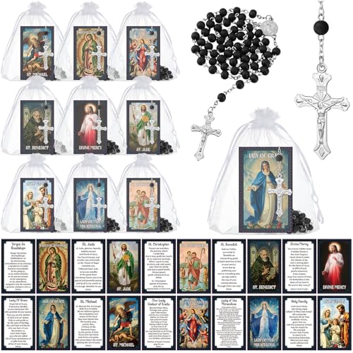 Sayglossy 10/20/30 Set Catholic Religious Gifts Set Rosary Christian Cross