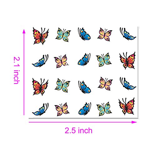 48 Sheets Summer Nail Art Stickers - Water Transfer Butterflies Flamingo Fruits Flowers Leaves Stencildecals For Women Kids Manicure Diy Or Salon (1500+Pcs) #TOP5