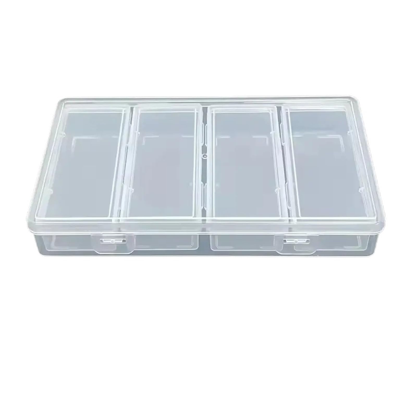 XBTNCYFE 1pc Adjustable Dividers Clear Plastic Storage Organizer Box - Craft & Sewing Supplies Container With Removable Compartments