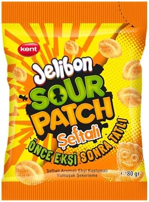 Jelibon Sour Patch Kids Şeftali Aromalı Şekerleme 80g — Amazon ürün görseli
