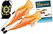 Produktbild Pro ANGEL WINGS Poi Set (Orange) Flames N Games Spiral Poi + Kid Poi DVD (in Deutsch) +Reisetasche. Swinging Poi und Spinning Pois! Pois für Anfänger und Profis.