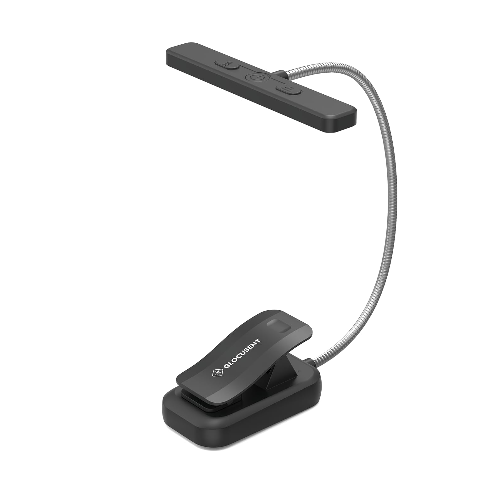 Glocusent 26 LED Rechargeable Book Light: 5 Amber Colors & Stepless Dimming Brightness Book Lights for Reading at Night - Portable Clip on Reading Light with Longer Runtime for Book Lovers Kids