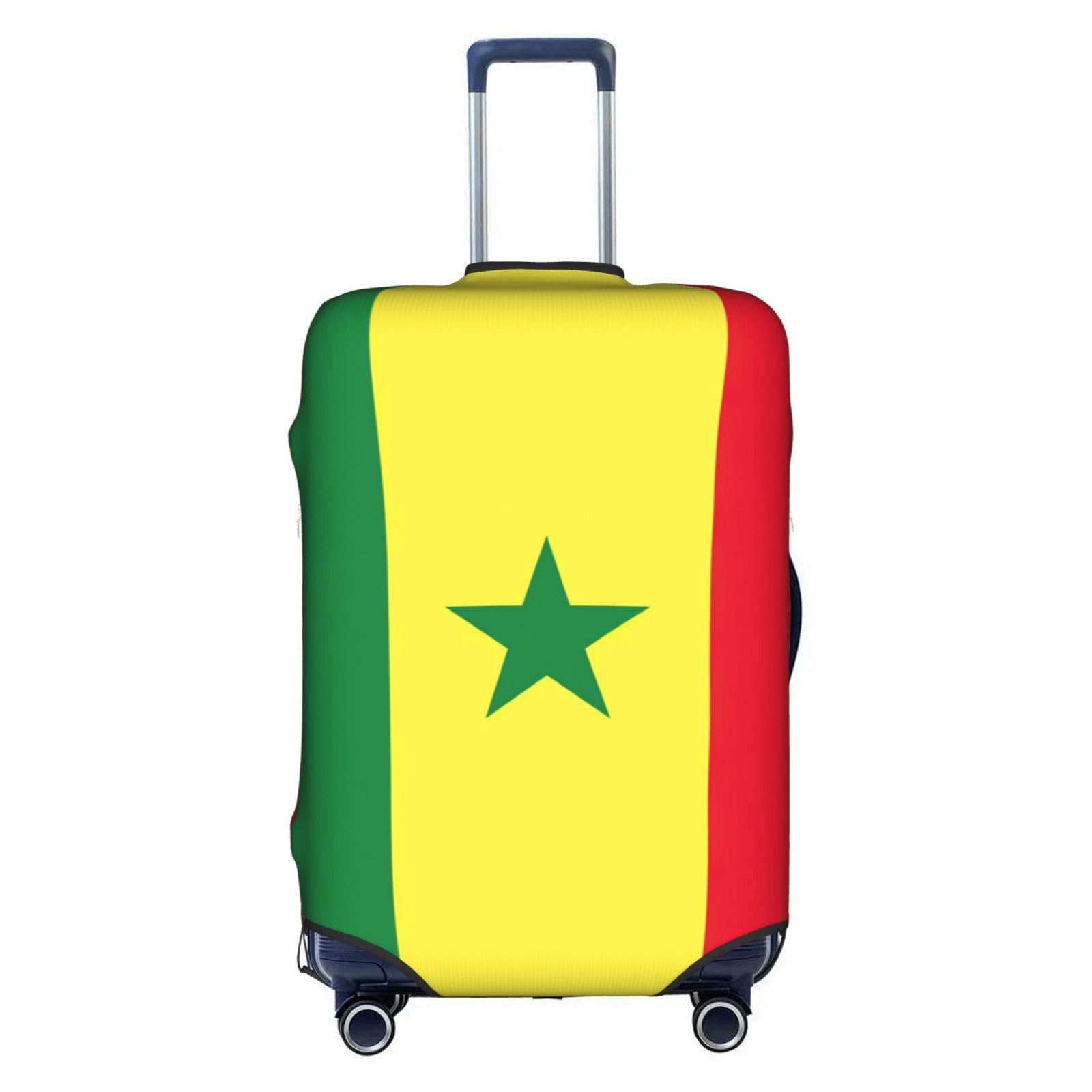 Housse de bagage Sénégal blanche pour valise de taille L extensible - 8